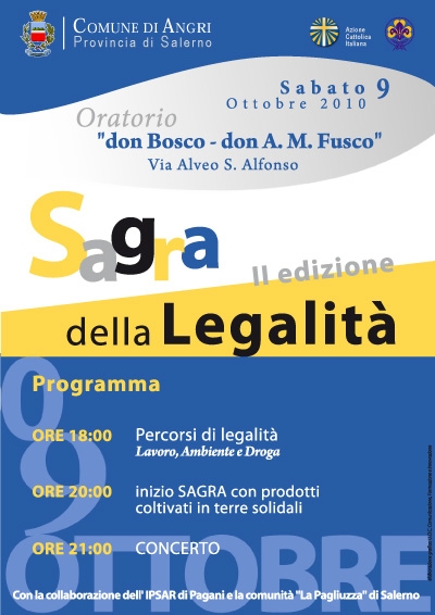 Al via la II edizione della Sagra della Legalit